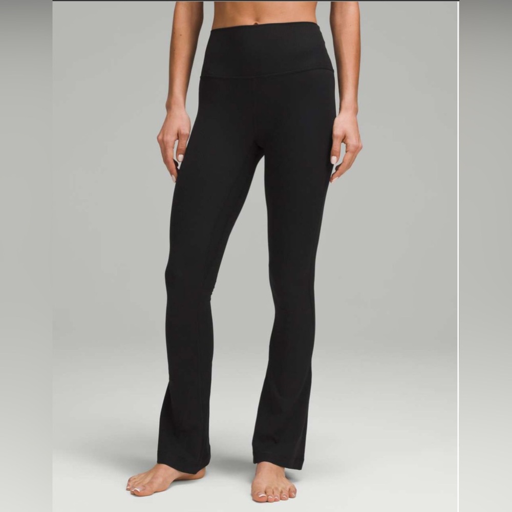 Lululemon Align Ribbed Mini-Flared Pant Extra Short Black size 4